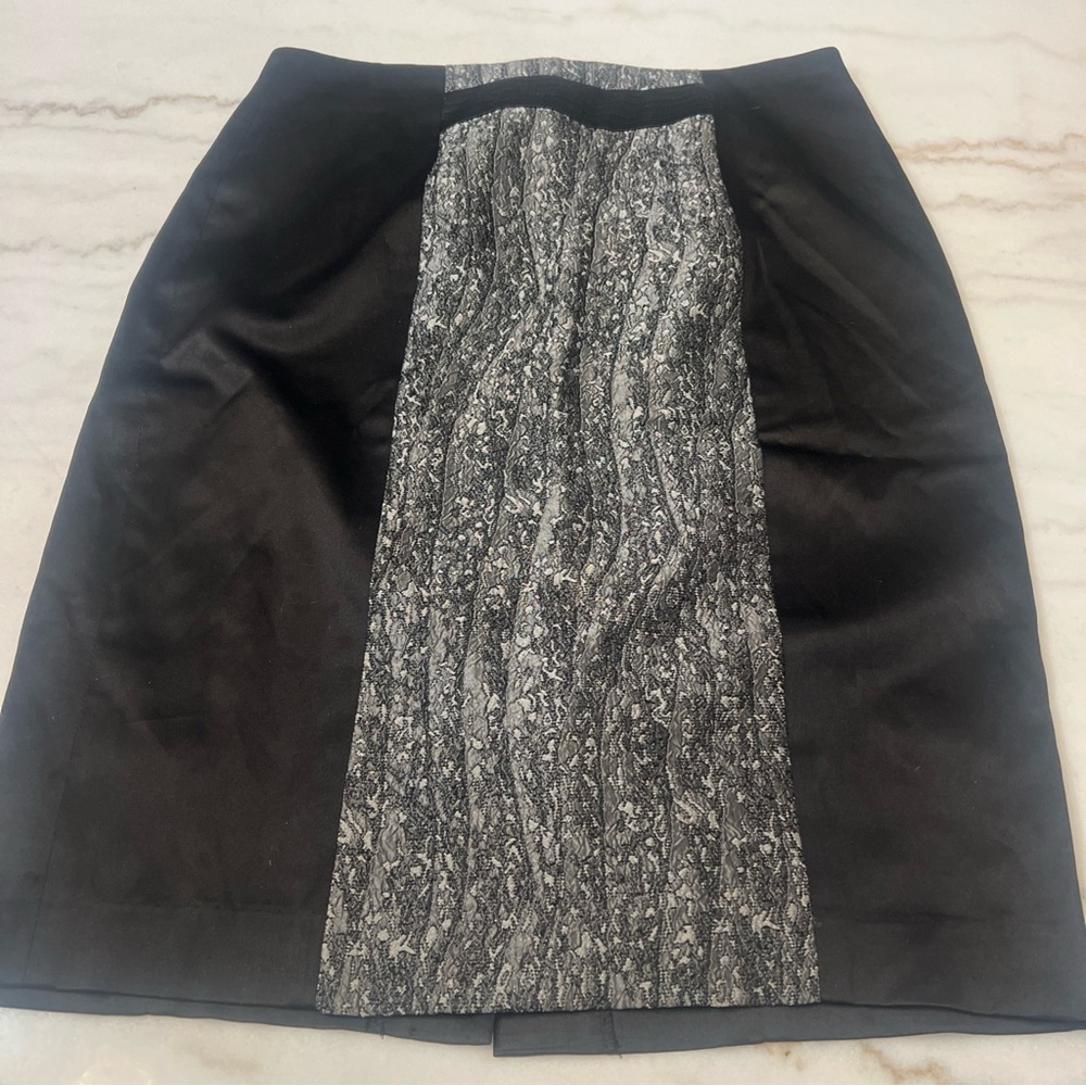 Premise Midi Pencil Skirt Black Size 4 Back Slit Careerwear